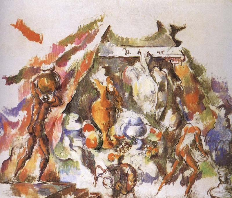 Paul Cezanne to prepare the banquet Spain oil painting art